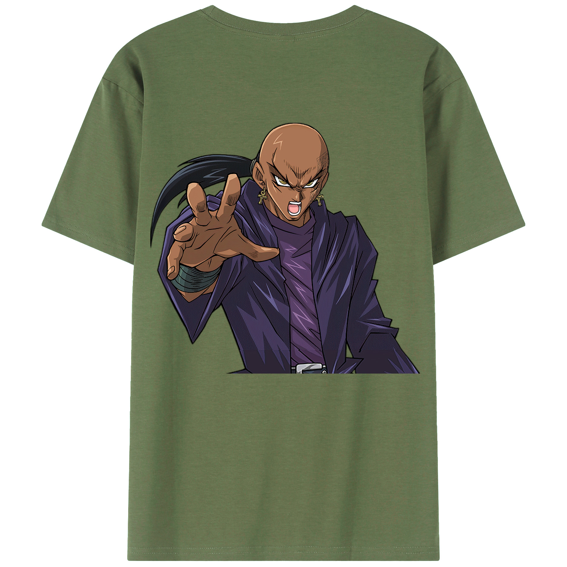 （画像用） 遊☆戯☆王 Yu-Gi-Oh! 綿100％ メンズ半袖Tシャツ（バックプリント） 通気性